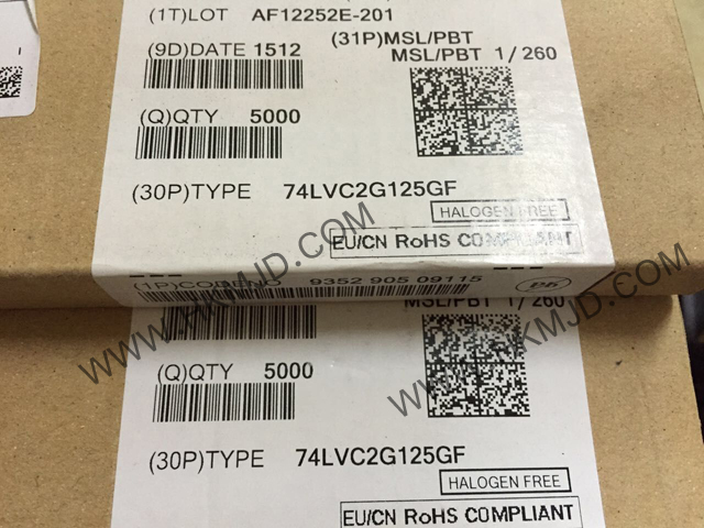 供應(yīng)集成電路 8-XFDFN 74LVC2G125GF 雙總線緩沖器/線路驅(qū)動器；3態(tài)