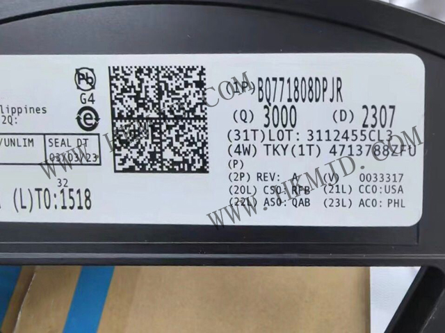 電池保護(hù)芯片 - BQ771808DPJR - 具有內(nèi)部延遲計時器的 2-5 節(jié)電池過壓保護(hù)器系列