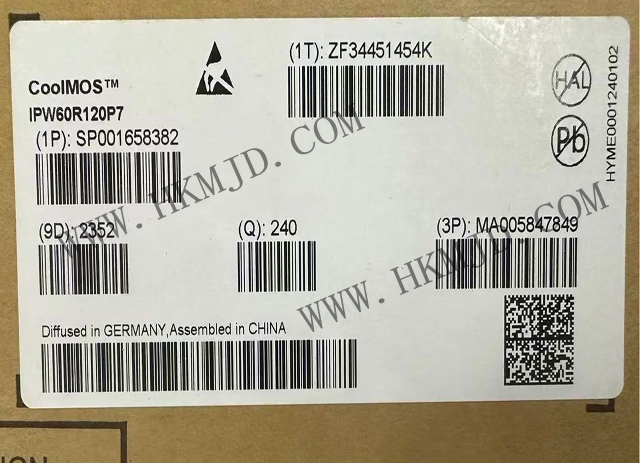 英飛凌N 溝道功率 MOSFET（IPW60R120P7）600V CoolMOS? P7 超級(jí)結(jié) (SJ) MOSFET