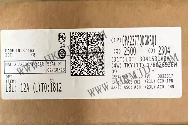 汽車放大器_OPA2377QDGKRQ1_軌到軌輸入/輸出、低噪聲、5MHz CMOS 運(yùn)算放大器