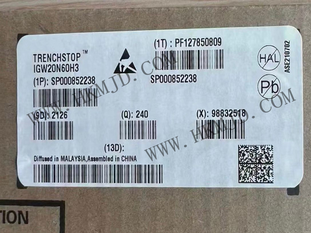 【分銷英飛凌IGBT晶體管】IGW20N60H3 600 V，20 A IGBT 分立式，采用 TO-247 封裝