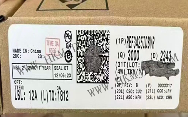 德州儀器 REF3425IDBVR：低溫漂 (6ppm/°C)、低功耗、高精度 CMOS 電壓基準(zhǔn)