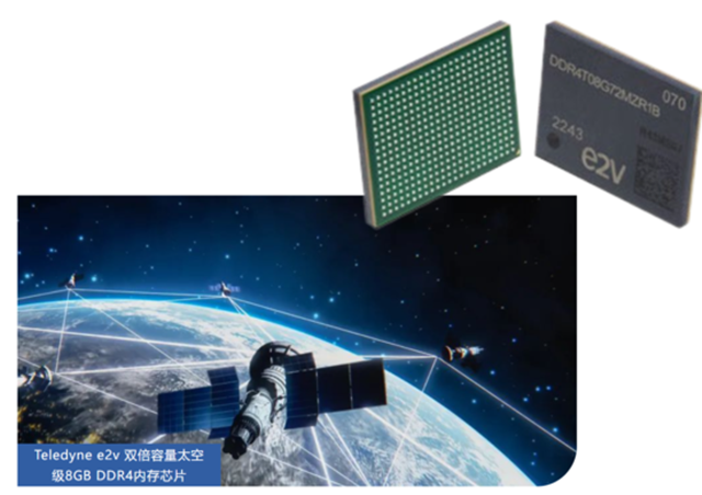 Teledyne e2v 雙倍容量太空級 8GB DDR4 內(nèi)存芯片，面向高可靠性太空應(yīng)用