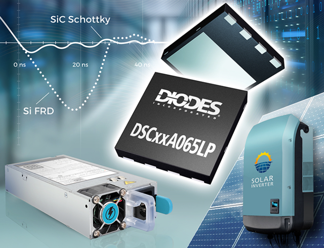 Diodes 公司的碳化硅肖特基二極管提供領(lǐng)先業(yè)界的 FoM 及系統(tǒng)效率