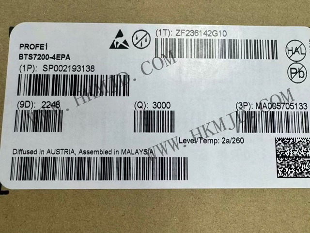 明佳達電子供應英飛凌BTS7200-4EPA智能高壓側電源開關